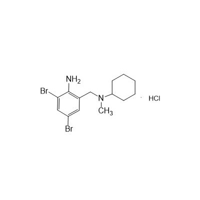 N-(2-amino-3,5-dibrombenzyl)-N-methylcyklohexylamin hydrochlorid